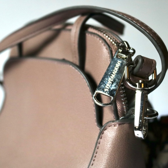 Steve Madden Steve Bcosta Handbag Crossbody Purse Floral Scarf Nude Neutral - Picture 5 of 8